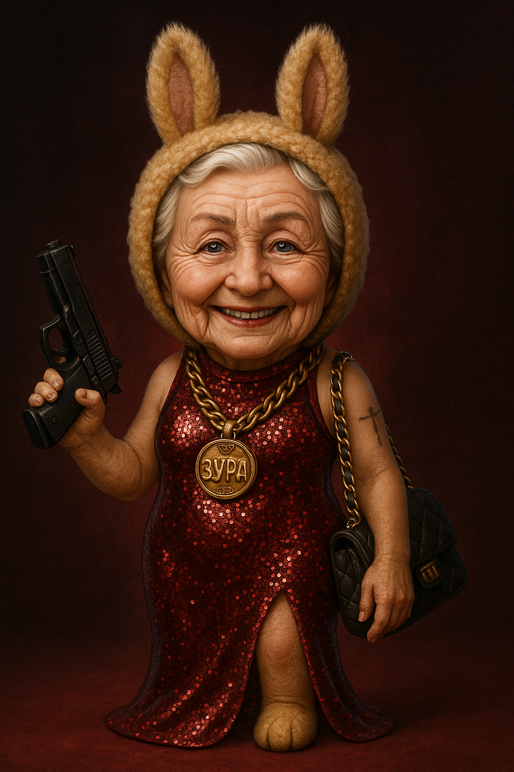 Bubula - Grandma Assassin with Labubu style